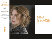 Tablet Screenshot of nina-george.com